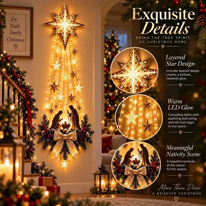 Lighting Decoration Ideas - Noel Bethlehem/* İnanç Yıldızı Işıklı Doğuş