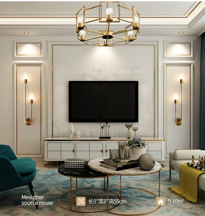 # Retro Arka Planlı Oturma Oda - Up Lighting Decor incelemesi ve fiyatı