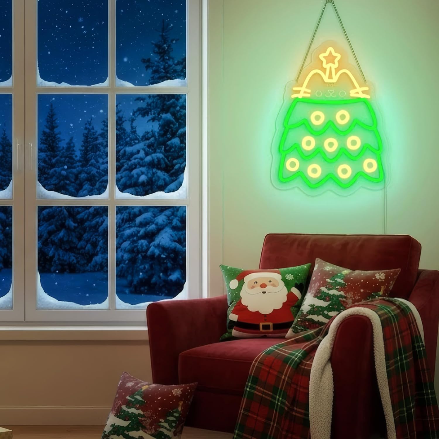 Noel Ağacı LED Neon Tabelası,  - Lighting Christmas Decor incelemesi ve fiyatı