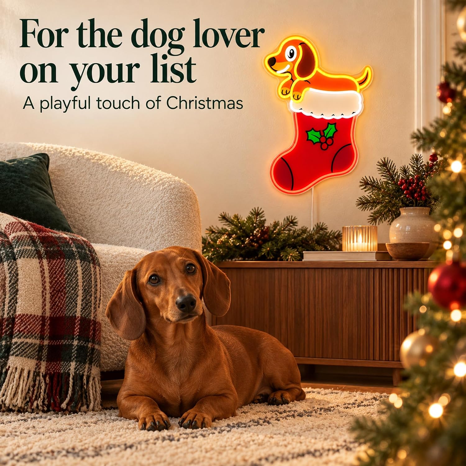 Noel Çorabı LED Neon Tabelası, - Lighting Christmas Decor incelemesi ve fiyatı